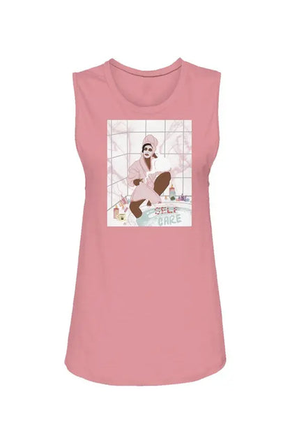 'Self Care' Womens Muscle Tank