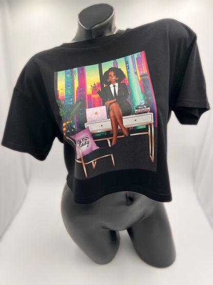 'Boss Lady' Street Crop Tee