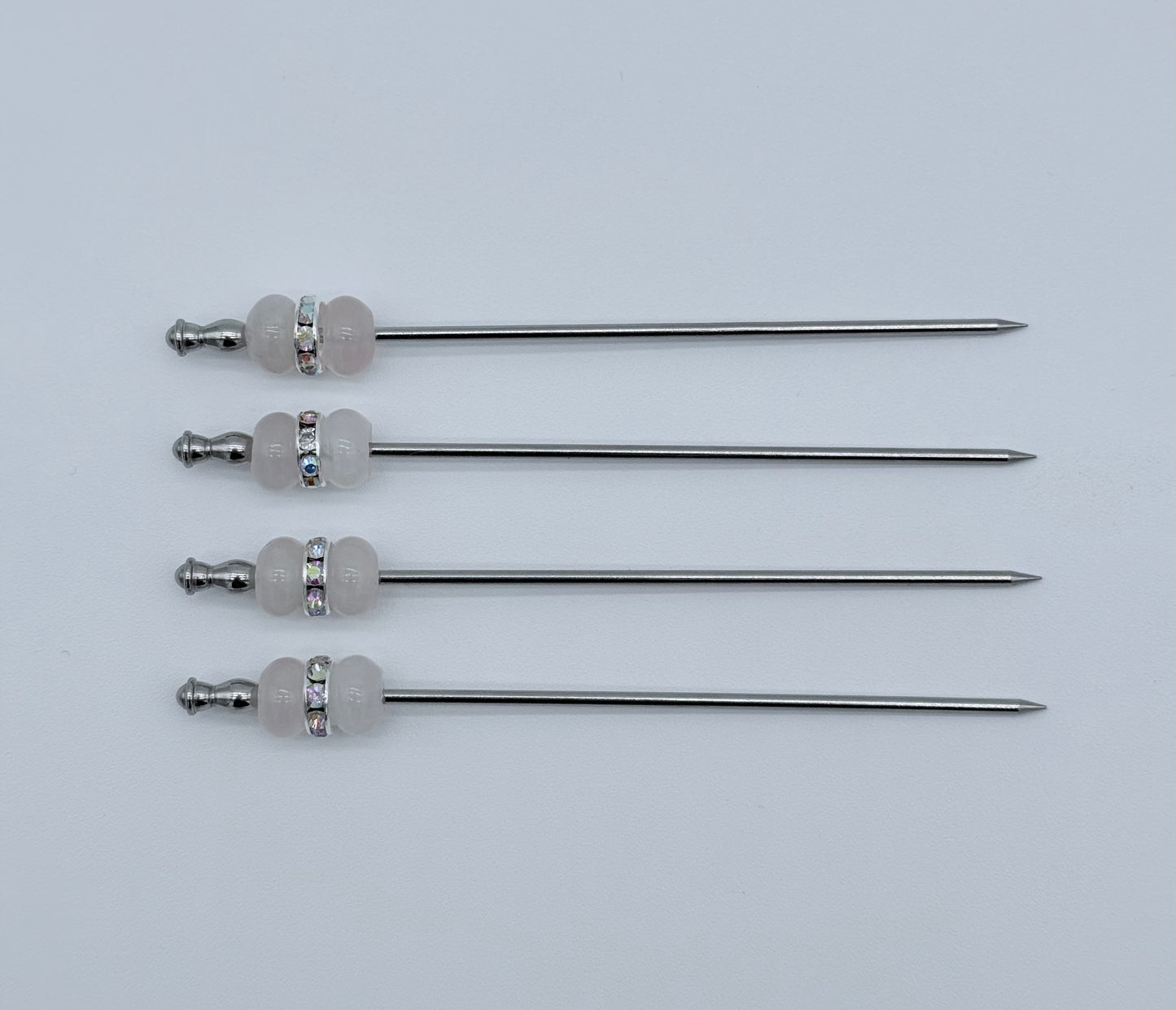 Rose Quartz Cocktail Picks, Set of 4