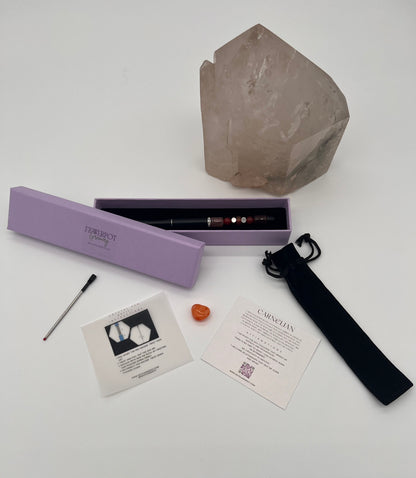 Carnelian Refillable Metal Pen