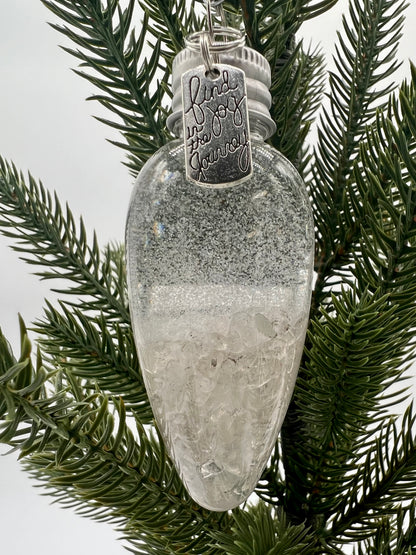 Snow Globe Crystal Ornament Bulb