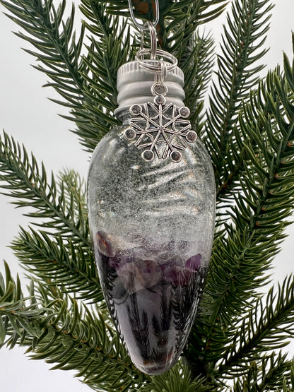 Snow Globe Crystal Ornament Bulb