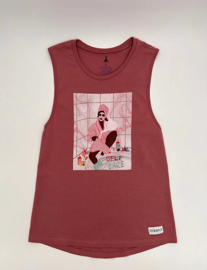 'Self Care' Muscle Tank Apliiq